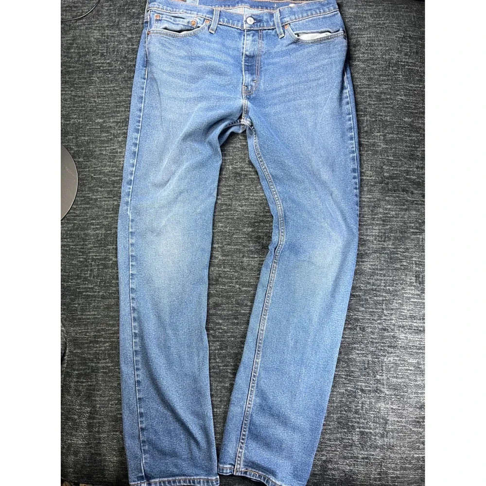 Levi's 511 Slim Fit Jeans Mens 36x34 Blue Medium Wash Denim Stretch 5-Pocket